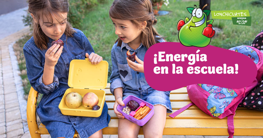 Alimentos que ayudan a mantener la energía  en la escuela