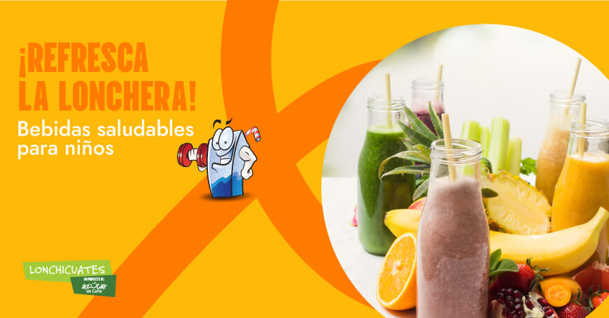 ¿Qué bebidas saludables incluir en la lonchera? Alternativas al agua natural.
