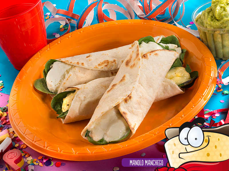 Imagen receta de lonchicuates - lonchicuates Tacos de queso con espinacas