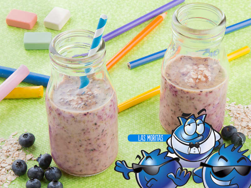 Imagen receta de lonchicuates - lonchicuates Yogosmoothie de blueberry y avena