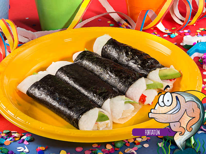 Imagen receta de lonchicuates - lonchicuates Tacos de jícama con surimi